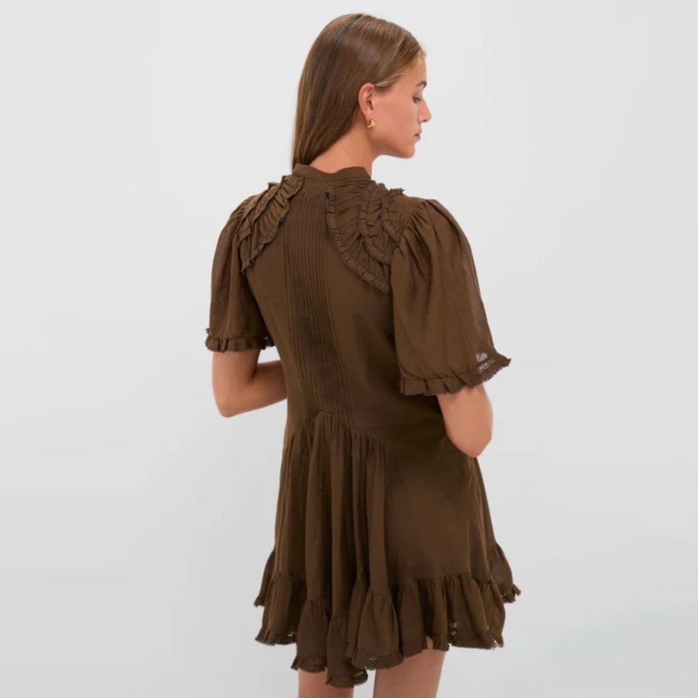 NWT Isabel Marant Ruffled Boho Celyana Mini Dress - Picture 12 of 15